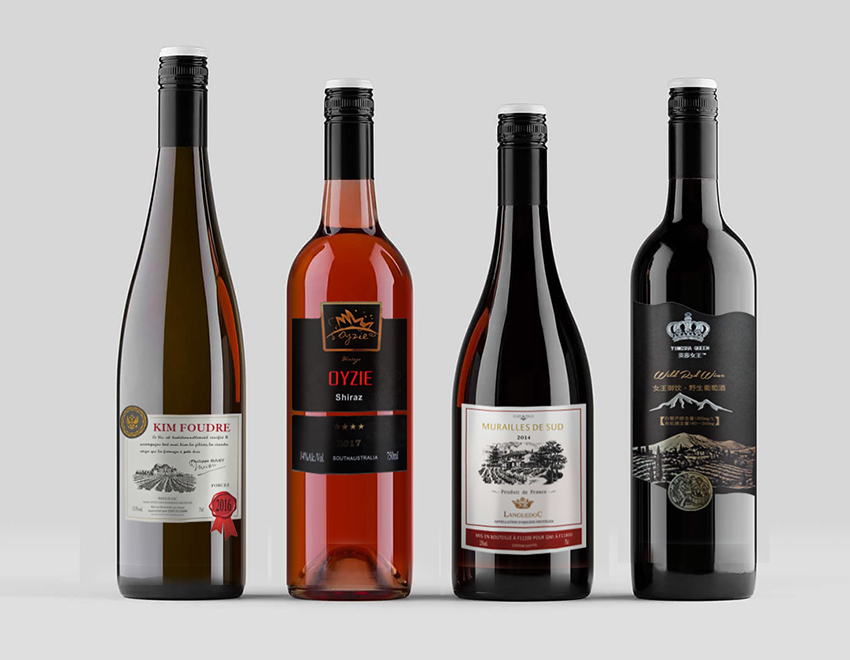 雅黃紙多工藝酒標